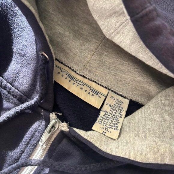 Vintage y2k surfer Yellowstone National Park zip up hoodie #Yellowstone - Picture 3 of 3